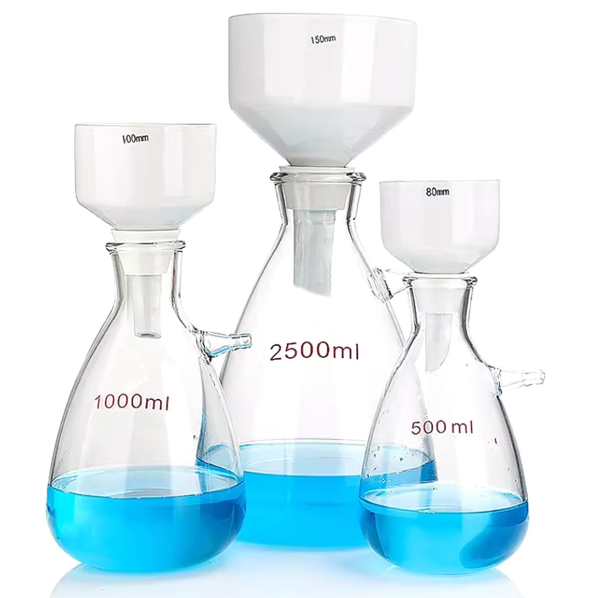 250 Ml, 24/40, Embudo De Vidrio Buchner, Embudos De Filtración De