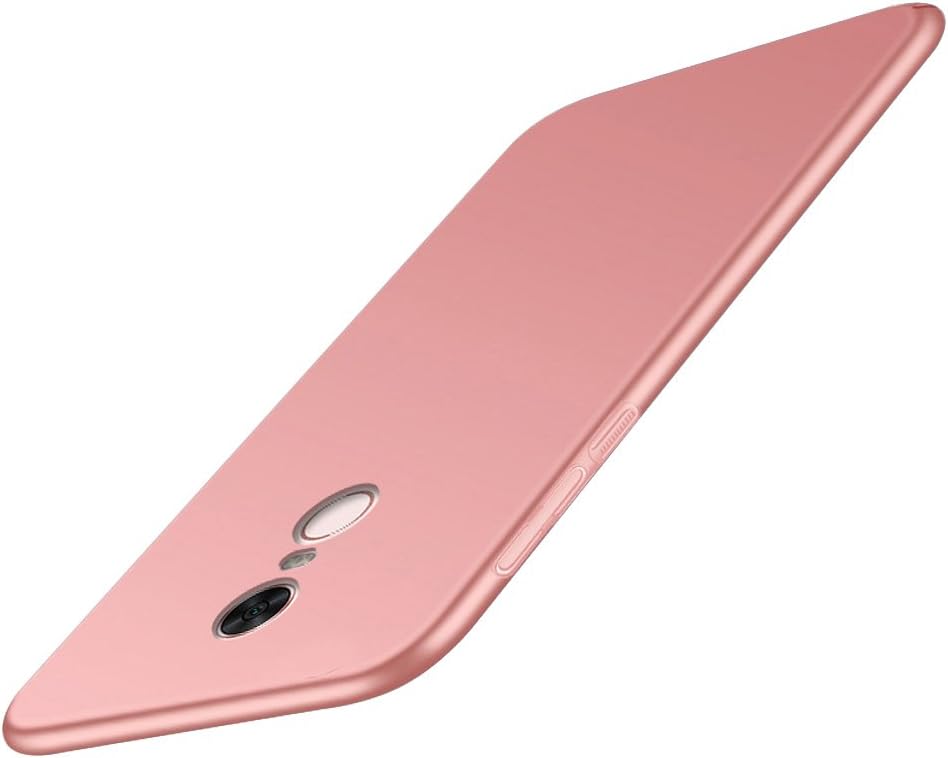 BLUGUL Xiaomi Redmi 5 Plus Case, Ultra-Thin, Premium Matte Finish Coating, Lightweight, Hard Cover for Redmi 5 Plus Rose Gold