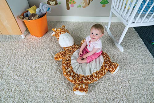 Image of Mary Meyer Bestever Baby Mat Cushioned Tummy Time Floor Play Mats for Babies and Toddlers, 31 x 23-Inches, Giraffe