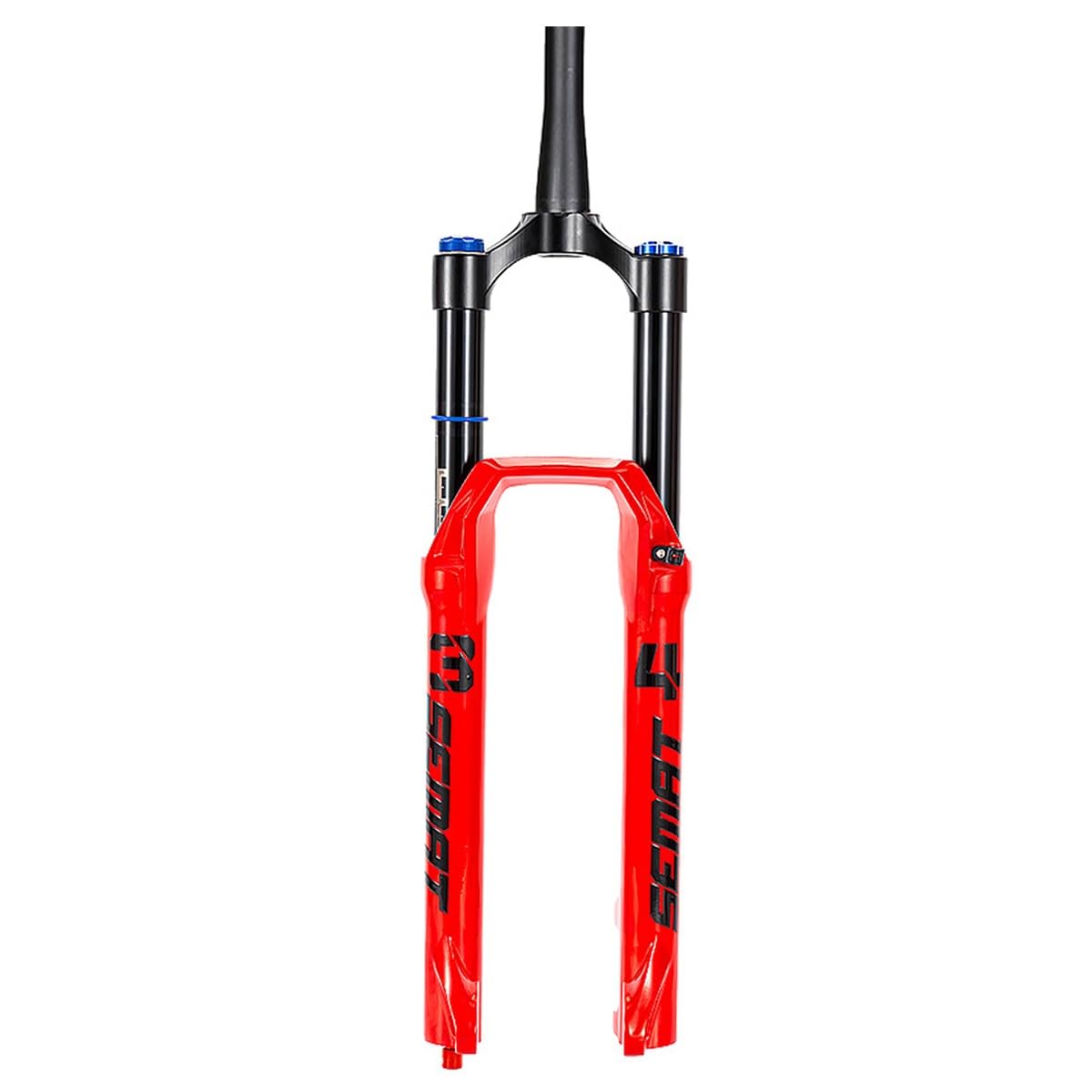 HWEVDHJ Mountain Bike Air Suspension Fork 26/27.5/29 Inch Disc Brake MTB Forks 160mm Travel Straight/Tapered Tube Bike Front Fork 28.6mm QR 9mm Manual Lockout(Red-Tapered,26")