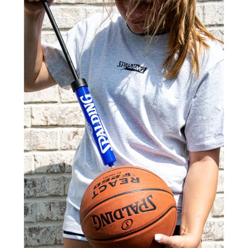 Image of Spalding Sports Ball Pump Kit | Ideal for Basketball, Volleyball, Football, Soccer Ball & Rugby Ball | Complete Hand Pump Kit with Needles