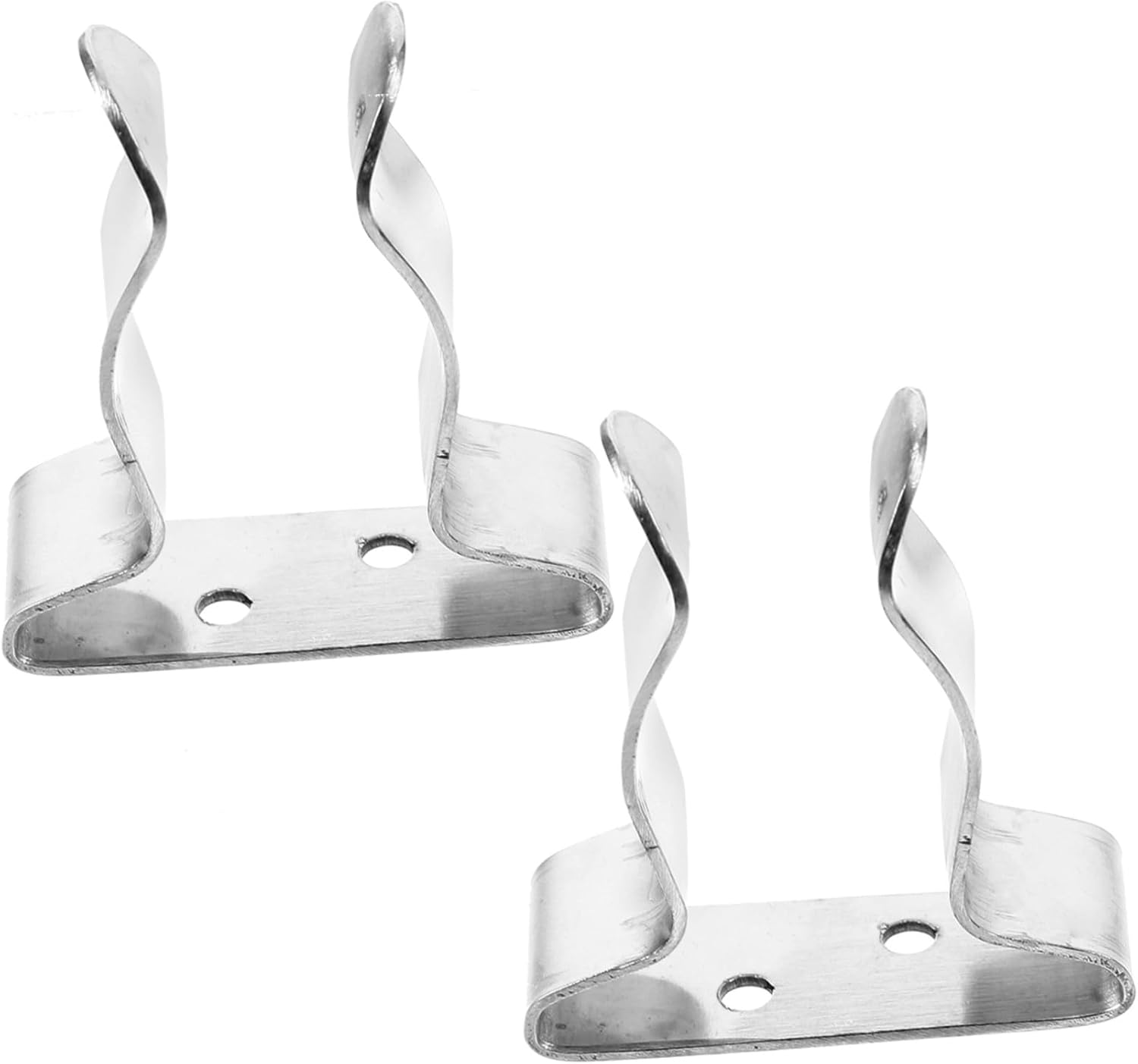 KALLORY 2pcs Stainless Steel 304 Paddle Clips Large Spring Clamp Universal Kayak Paddle Holder Outdoor Kayaking Accessories for Canoes and Boats