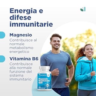 Magnesio Bisglicinato 240 Capsule (fino a 4 mesi) I Forma Chelata I Magnesio glicinato. Con Vitamina B6, Organico, Magnesium glycinate, Integratore Muscoli, Sistema Nervoso, Stress, Ossa. Wesalys