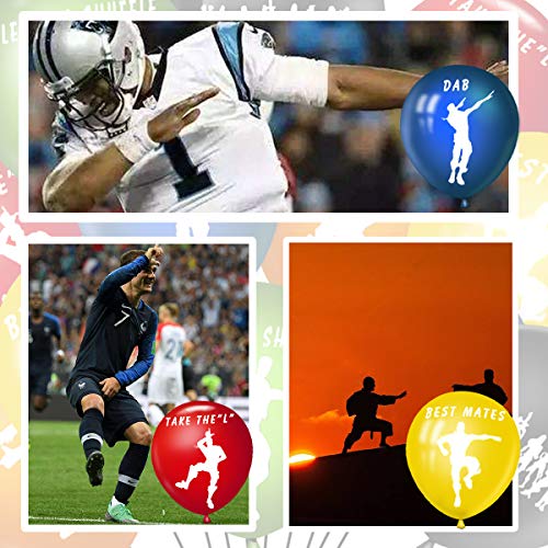 60Pcs Gaming Party Latex Balloons - 12 Inches Happy Birthday Big Solid Balloons For Party Supplies Decoration Birthday Party Favors, With 1 Pcs Loving-Type Balloon-6 Colors #TOP4