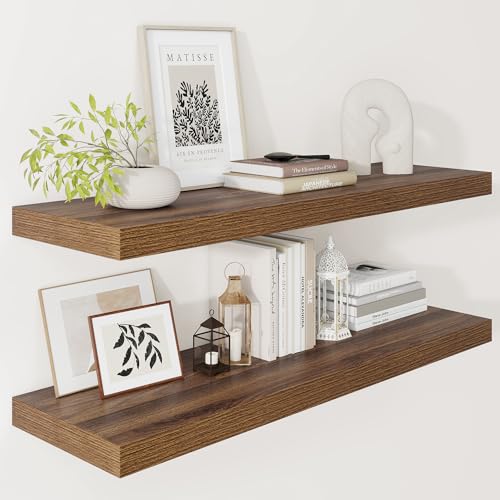 Vivelove Farmhouse Floating Shelves for Wall 12 Inch Deep, 36"