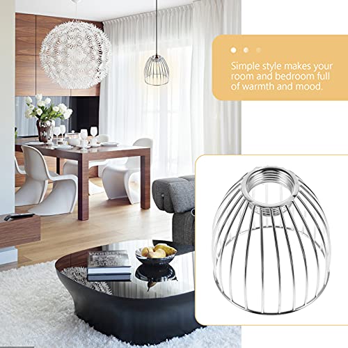 Lurrose Lamp Shades Bird Cage Lamp Shade Black Lighting Metal Lamp Guard Industrial Bulb Lamp Cage Fixture Bulb Covers For Chandelier Hanging Pendant Light Ceiling Fan Light 2. 7Cm Black Chandelier #TOP27