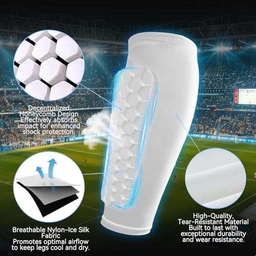 Espinilleras de fútbol para niños adolescentes de nylon transpirable y ligero de 72g 3