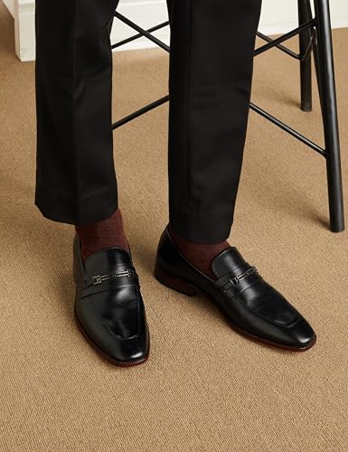 Image of Symbol Premium Mens Formal Slip-on Moccasin Leather Shoes