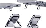 Hagibis Laptop Stand Adjustable Height for Desk, Portable Invisible Laptop Riser, Ergonomic Mount Keyboard Kickstands Aluminum Cooling Pad for MacBook Pro Air, Tablet Laptop (Grey)