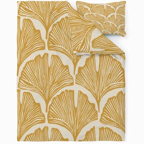 Housse de couette de qualité supérieure ginkgo 200x200 cm douce