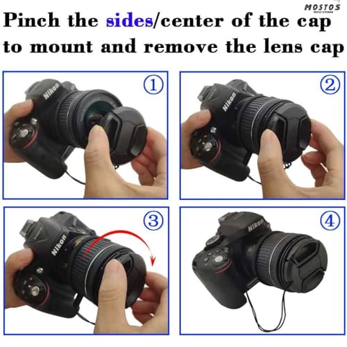 Image of MOSTOS ; Brings Superior? || ?58 mm Lens Cap for Pentax Camera Lenses || Lens Cap for Pentax HD PENTAX DA 18-50mm f /4.0-5.6 DC WR RE Lens, Pentax smc FA 75mm f /2.8 Lens etc (?58 mm Lens Cap)
