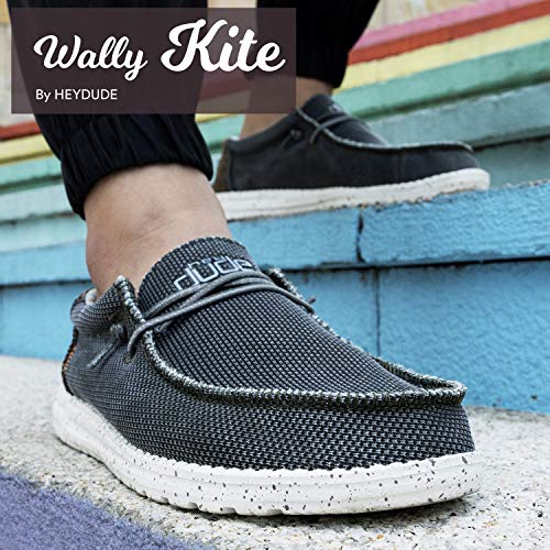 HEYDUDE Men's Wally Kite Musk Size 11 | Men’s Shoes | Men's Lace Up Loafers | Comfortable & Light-Weight