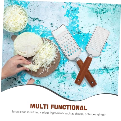 Rallador de queso acero inoxidable con mango ergonómico 2 piezas miniatura 7