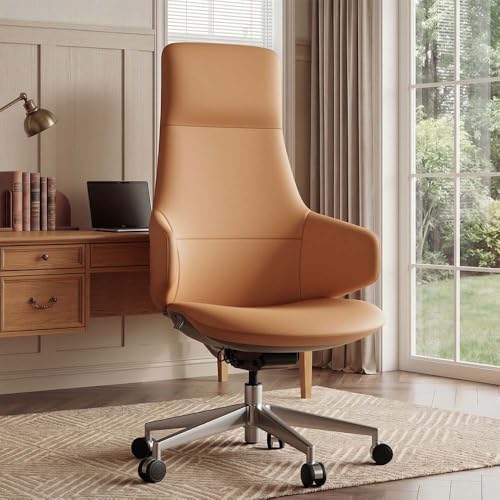OMIDI Full-Grain Italian Leather Executive Chair