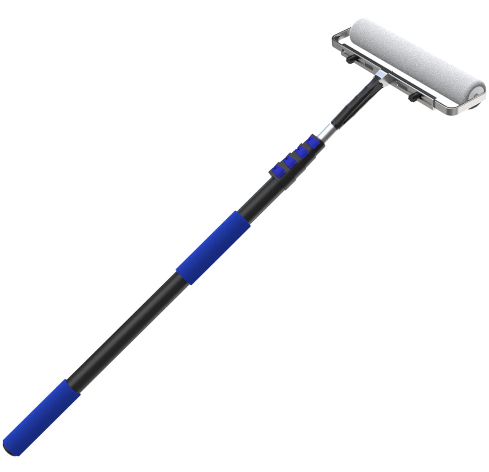 12FT Telescopic Paint Roller Pole, Multi-Function Paint Roller Kit with Lightweight Sturdy Aluminum 3-12FT Telescopic Extension Pole, House Paint Roller Brush for Walls, Ceiling, Decks, Doors