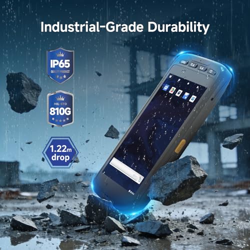 Arrvel Android 15 Barcode Scanner T50C, Handheld PDA Mobile Computer, Zebra SE4710 1D/2D Engine, 5” Touchscreen Data Terminal IP65 w/4G LTE WiFi BT NFC for Retail Logistics Inventory Warehouse WMS