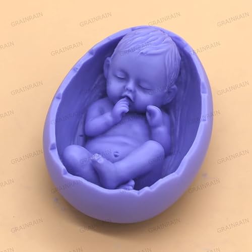 Miniatura 74 de GRAINRAIN Molde de jabón de silicona - Moldes de jabón hechos a mano para hacer jabón (11420)