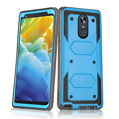 Asuwish Phone Case for LG Stylo 4 Cover Hybrid Shockproof Hard Drop Proof Full Body Protective Heavy Duty Cell Accessories Stylo4 Plus LGstylo4 Sylo4 Style 04 4+ Q Stylus Alpha Stlo4 Women Men Blue