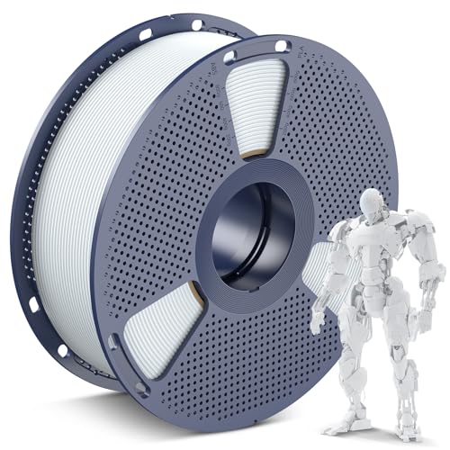 Image of SUNLU PLA 3D Printer Filament PLA Filament 1.75mm, Neatly Wound 3D Printing Filament 1.75mm, Dimensional Accuracy + /- 0.02 mm, Fit Most FDM 3D Printers, 1kg Spool (2.2lbs), Ceramic White