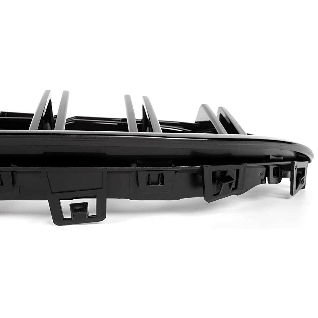 Kidney - Parrilla delantera de coche estilo Racing para BMW F30 F35 F10 F11 F18 E70 E71 F15 F16 3 5 Series X5 X6 Accesorios (F44 20-22 TWIN GRILL BLACK)