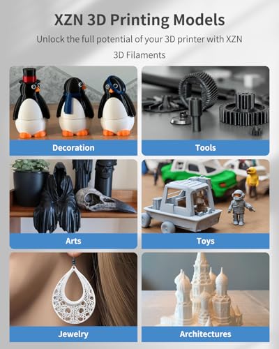 Image of PLA Filament 1.75mm, 3D Printer Filament 1kg Spool (2.2lbs), Neatly Wound, + /- 0.02mm Precision, No Clog /Bubble, Excellent Layer Adhesion, Fits Most FDM Printers, Apple Green