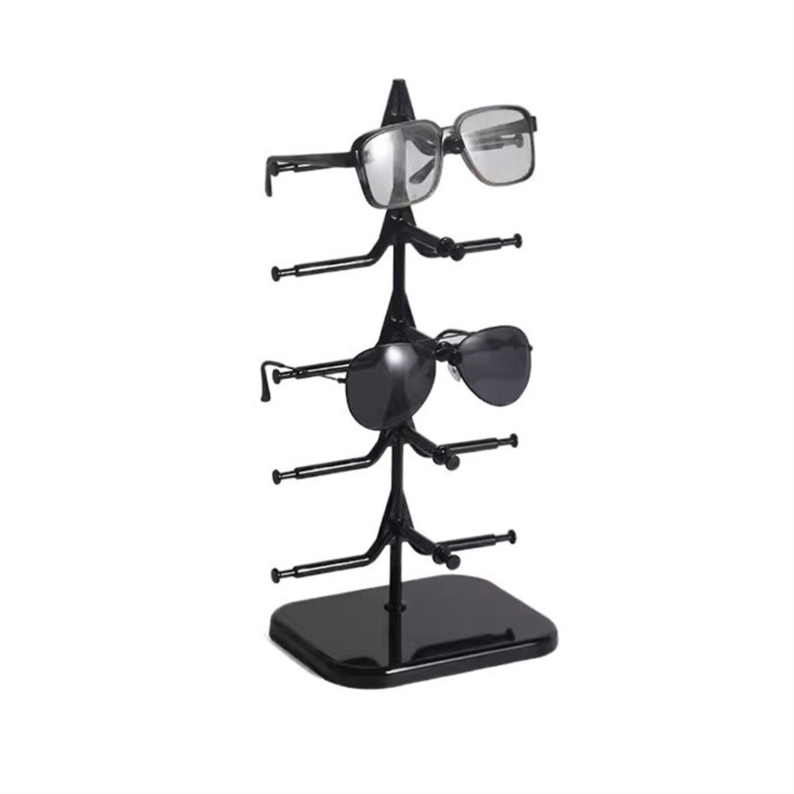 guiling-1986 Eyeglasses Display Rack Multi-layer Eyeglasses Display Stand Optical Holder Store Rack Counter Ornaments Props Organizer for Eyewear(Black)