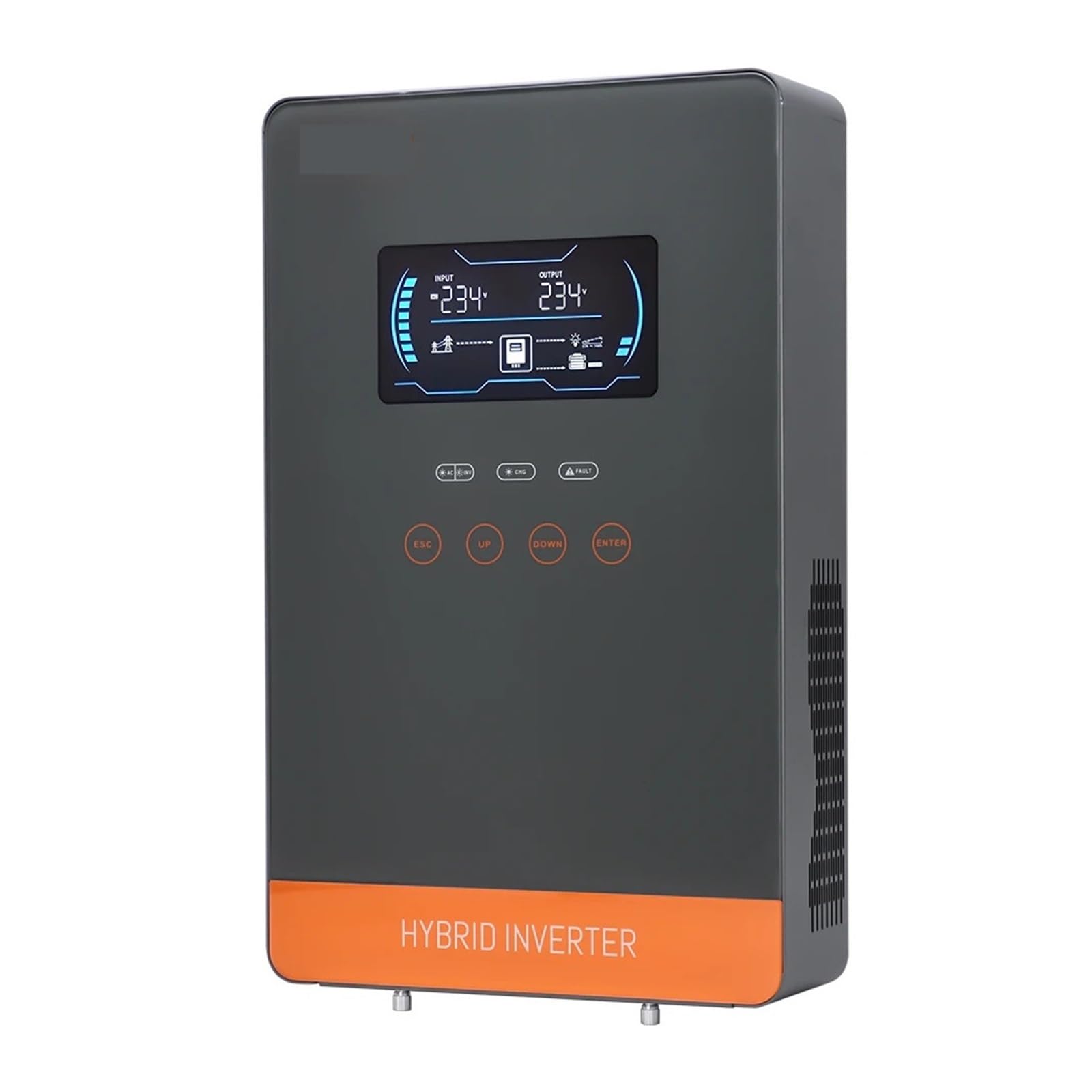 Hybrydowy Falownik Solarny O Mocy 6,5 KW I 4, 48 V 24 Do 230 AC Z Ładowarką Wi-Fi MPPT Może Pracować Bez Baterii Szerokie Zastosowanie(4.5KW 24V,No Wifi)