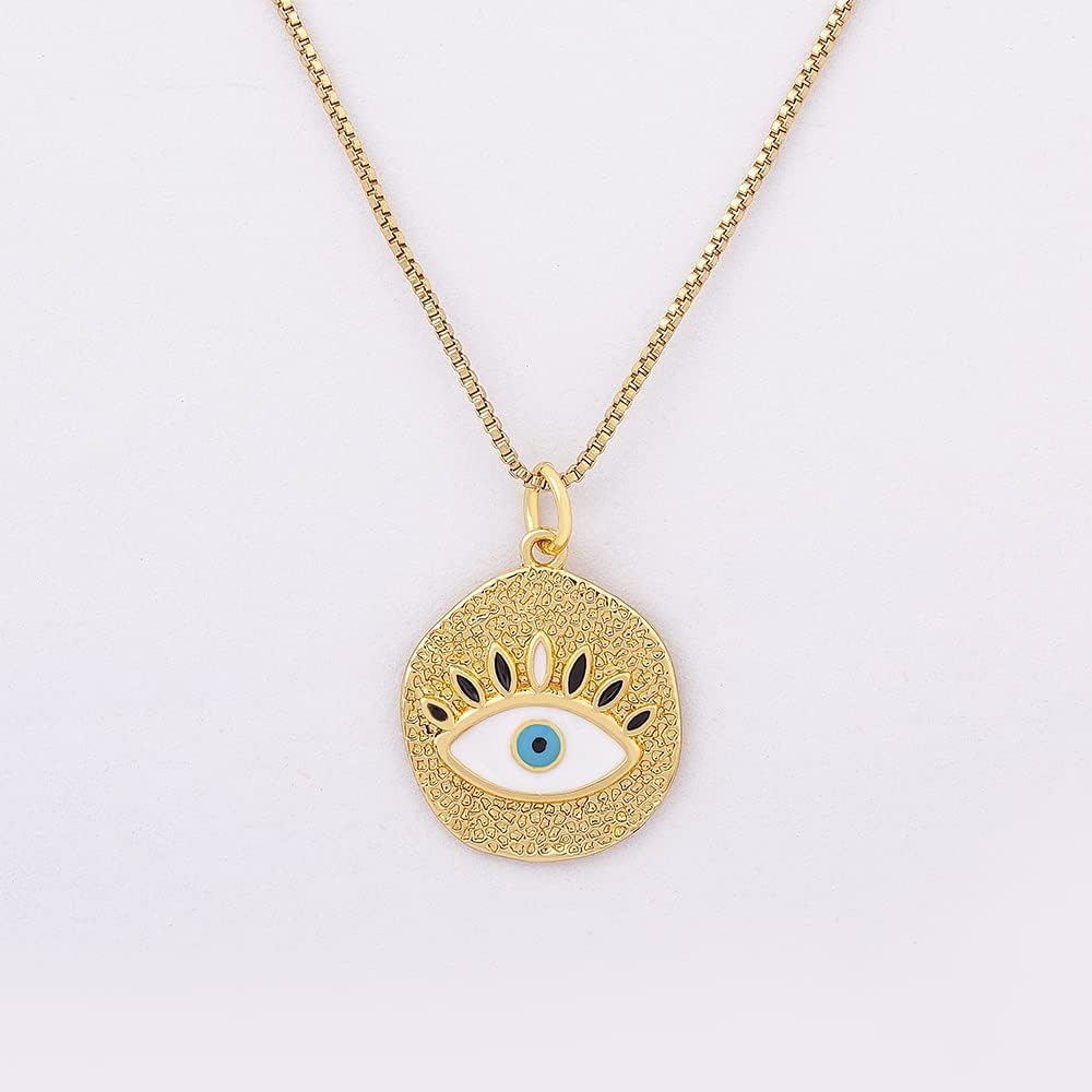 Girls Accessories Arrival Turkish Eye Shell Pendant Chain Jewelry For Party Wedding -, Stainless Steel, No Gemstone necklace