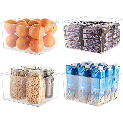 Eamaott 4er-Set Kühlschrank Organizer Vorratsbehälter