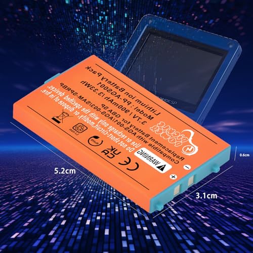 image for Pickle Power GBA SP Battery Replacement, 900mAh Rechargeable Lithium-i