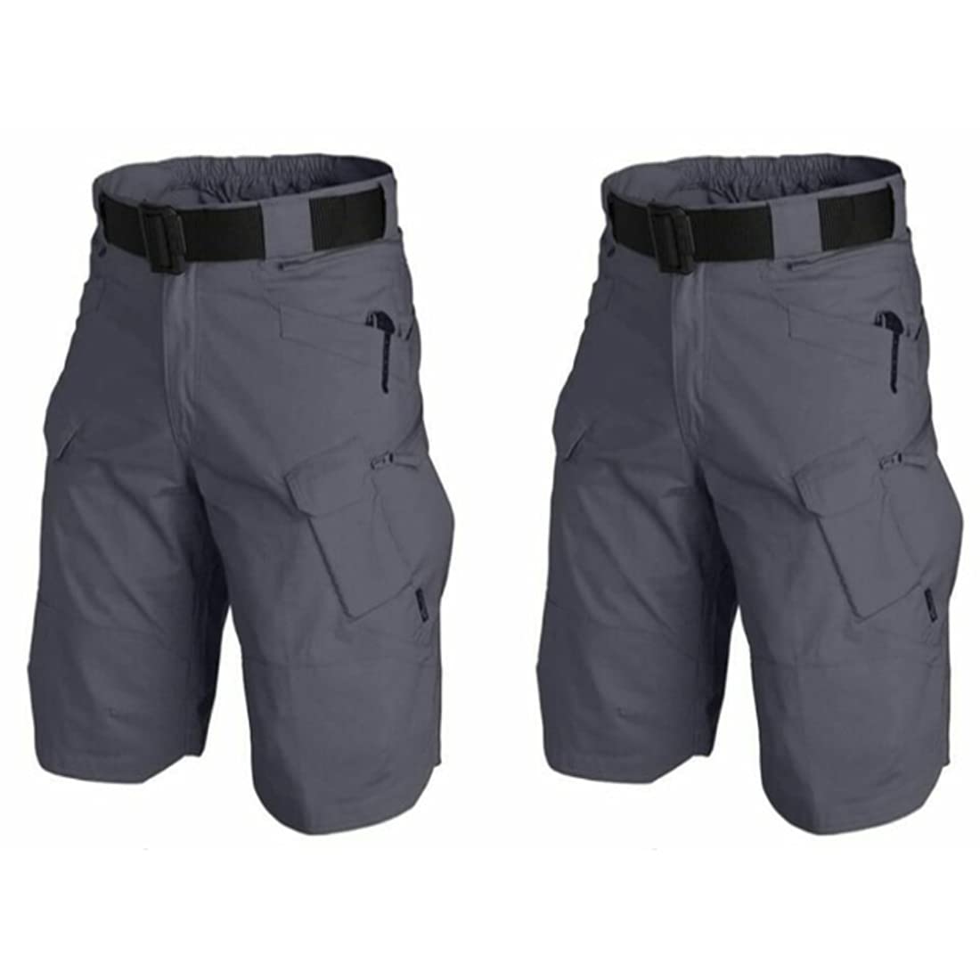 AUTIWITUA Waterproof Tactical Men's Shorts, Outdoor, Lightweight, Quick Dry, Breathable, Hiking, Fishing, Cargo Shorts, L