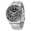Silver strap Black dial