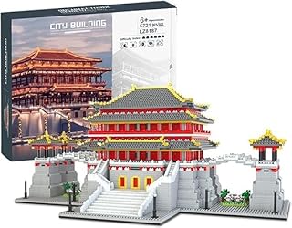 Creative Architecture Chinese Style Tang Building Brick Model (5721 PCS) Micro Architectural Model Assembled Building Blocks Tiny Particles Children's Building Block Toys