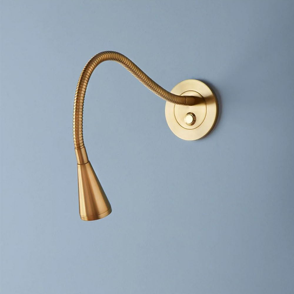 Lampada Da Lettura A LED RXPVUXE Per Testiera - Braccio Flessibile 360&deg;, 3W, 3000K, Touch Control