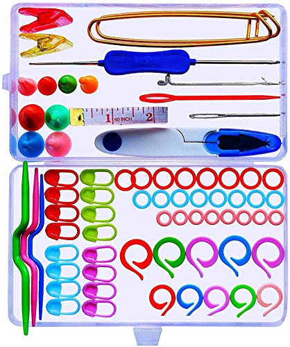 Seawhisper Kit de Accesorios para Hacer Punto Crochet Herramientas Básicas Cover