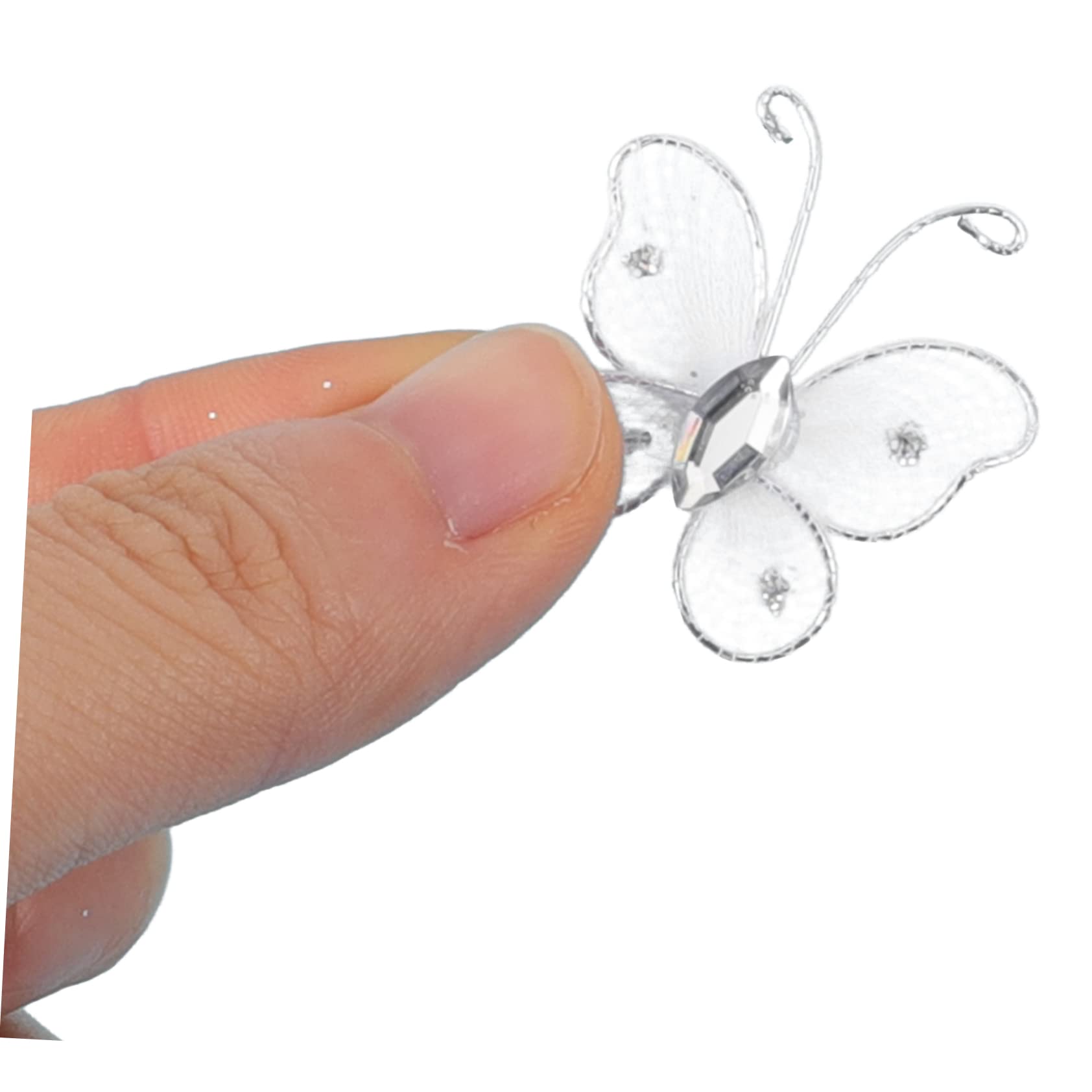 TOPBATHY 250stücke Netzschmetterlinge Dekorative Handwerksartikel Für Hochzeiten Und Partys Wandschmuck Für Wohnzimmer Und Schlafzimmer Vielseitige Bastelornamente