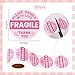 500pcs Fragile Stickers for Shipping, 2 Inch Round Handle with Love Thank You Labels Cute Pink Fragile Stickers for Packing Boxes Moving Glassware & Breakable Items