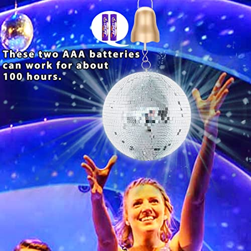 Disco Ball Spinner Motor, 1-30 Rpm Hanging Display Motor With Remote Adjustable 3 Speed & Timing, Battery Powered Rotating Motor, Mobile Spinner Hanger For Mirror Ball, Wind Spinner Ornament,Baby Crib #TOP4