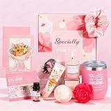 Regalos Para Mujer Cumpleaños 11PCS, Canasta De Spa Relajante, Paquete De Cuidado Personal Para Mujeres, Día De San...