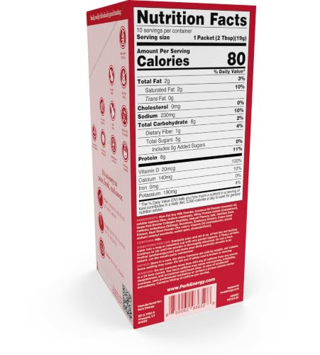 Image of Perk Energy Drink Mix (White Chocolate Peppermint Pretzel) 10 Stick Packs | Caffeinated Healthy Coffee Alternative with Protein, 100mg of Caffeine, Gluten-Free, Soy-Free, Peanut-Free