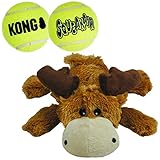 KONG - Cozie Marvin The Moose and 2 SqueakAir Balls - for Medium Dogs
