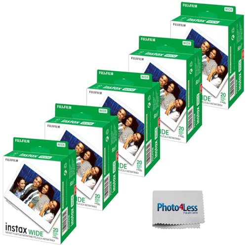 Fujifilm Instax Wide Instant Film Twin Pack (100 Sheets) Value Pack