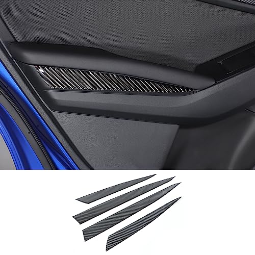 Eccellente materiale in fibra di carbonio: il rivestimento del pannello del bracciolo interno dell'auto è realizzato in vera fibra di carbonio di alta qualità, che ha le caratteristiche di consistenza liscia e chiara, leggero, antiruggine e non sbiadisce.