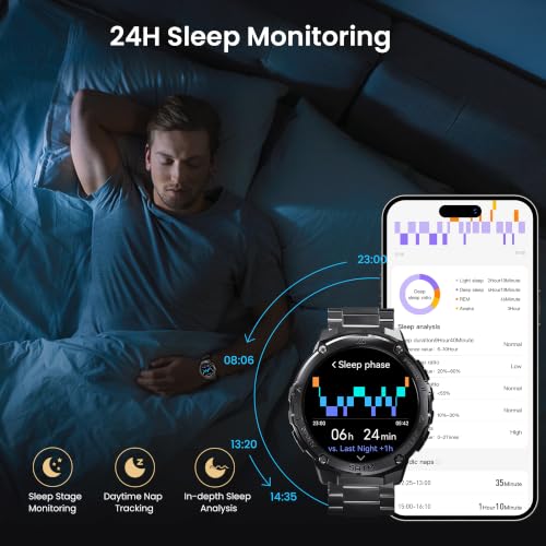 AMAZTIM Smart Watch with GPS, Rugged Outdoor Fitness Watch, 5 ATM & IP69K by AMAZTIM - Used condition - Image 4