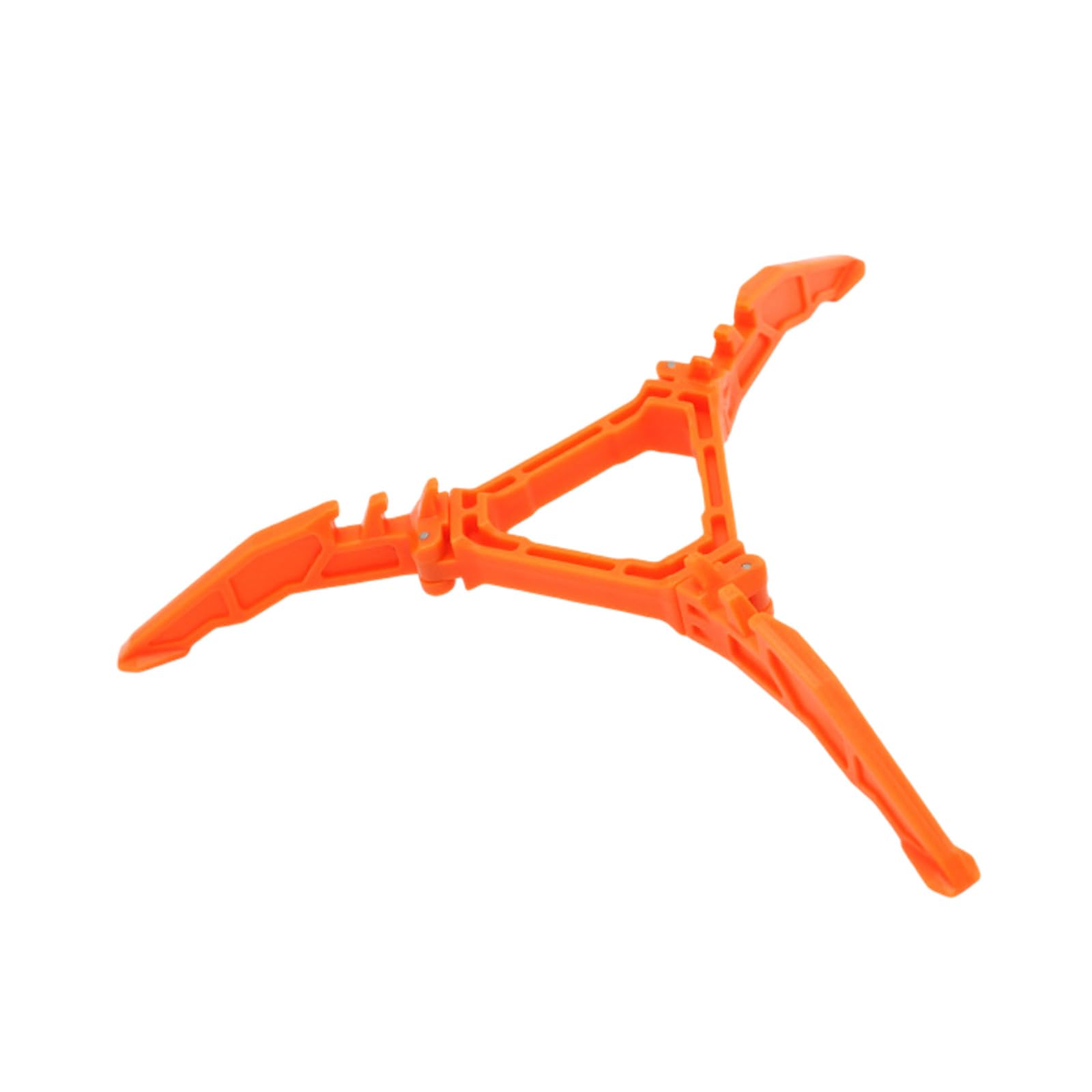 EMTPJAL Foldable Gas Canister Stand, High-Strength ABS Fuel Gas Tank Bracket, Universal Tripod Cartridge Holder Stabiliser for Camping Picnic Bikepacking Hiking (Orange)