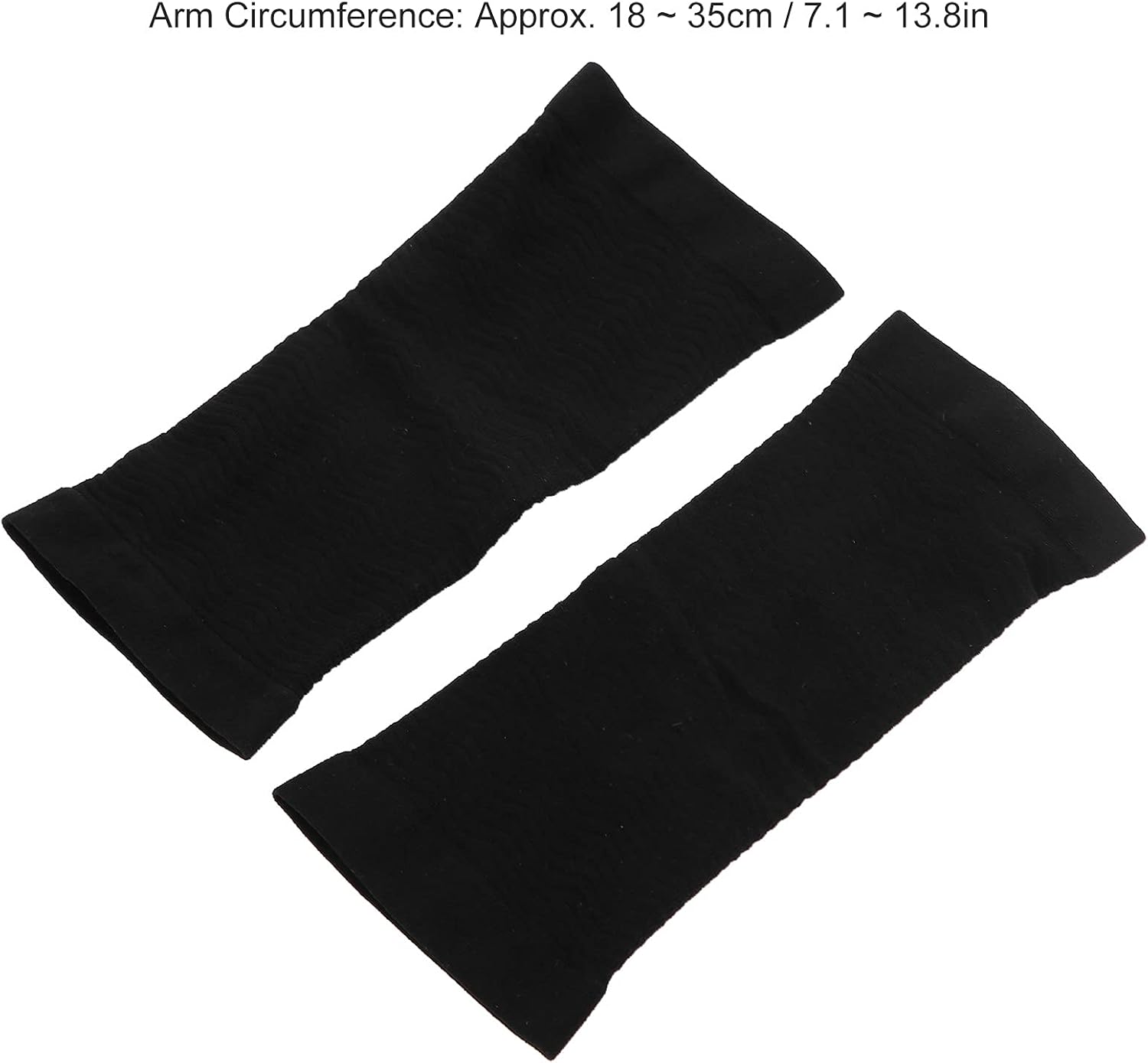 1 Pair Arm Slimming Shaper, Wrap Upper Arm Compression Sleeve Flabby Arms Shaper Tighten The Arms Fat Create Arm Curves（Black）