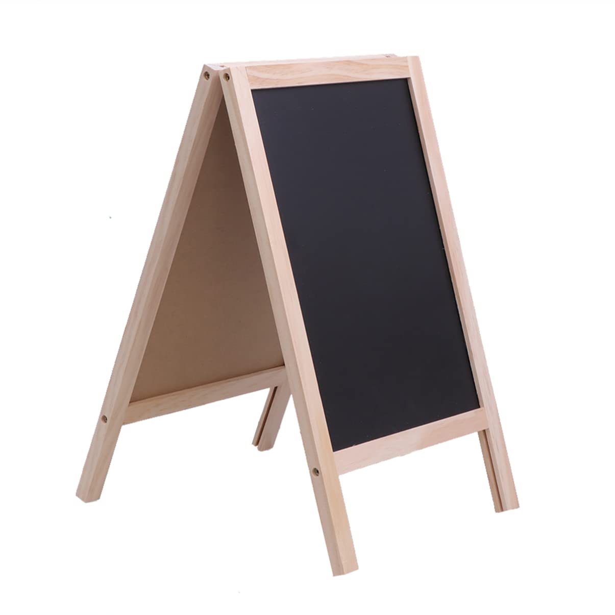Chevalet Ardoise Double Face en Bois 25x40 Cm pour Garçon et Filles, Support Trépied Pratique, pour Marquage sur Comptoir de Bar Couleur Aléatoire