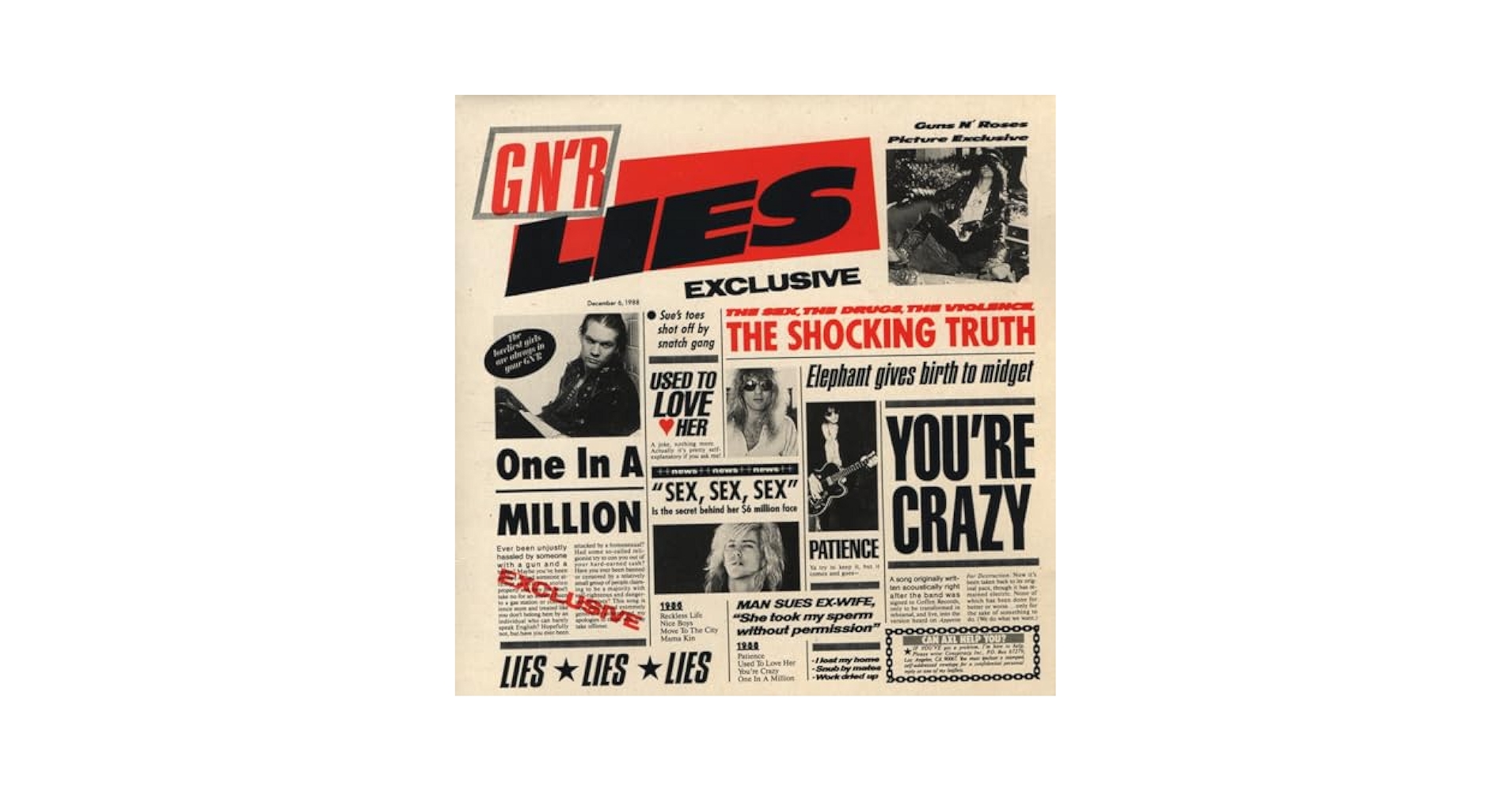 Guns n Roses - G n' R lies (1986) - Amazon.com Music