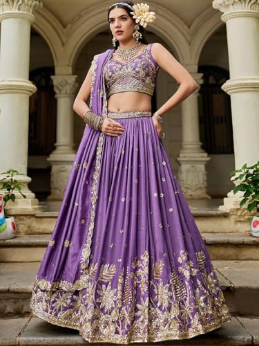 Lehenga Choli georgette 15647 pour rayonner au mariage de vos proches - 4