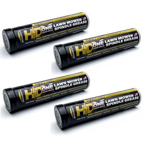 4 Pk High Performance High Temp Bearing Grease Designed for Tractor Lawn Mower Spindles Wheels &more for Toro Exmark Husqvarna Cub Cadet Scag Bad Boy Hustler Snapper Ferris Kubota Craftsman John Deere